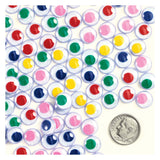 Colorations - yeux écarquillés colorés, 1000pcs.