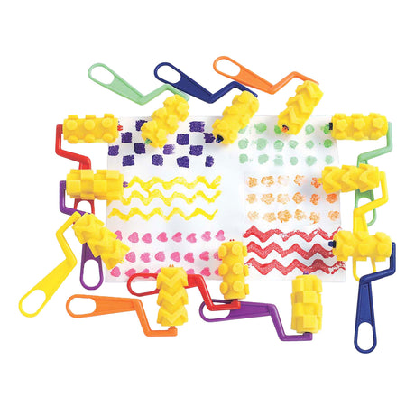 Colorations - rouleaux en mousse - motifs de peinture, 12 pcs.
