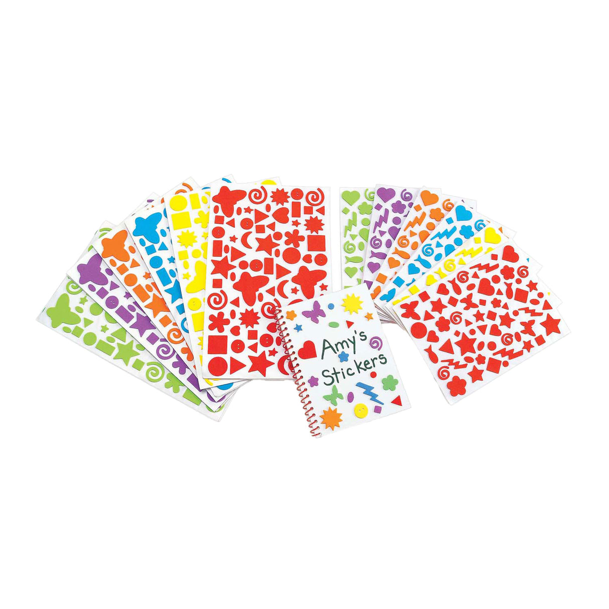 Colorations - autocollants en mousse - 1750 autocollants