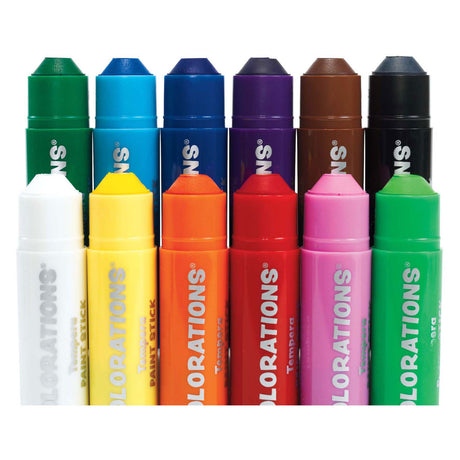 Colorations - bâtons de peinture - 12 couleurs