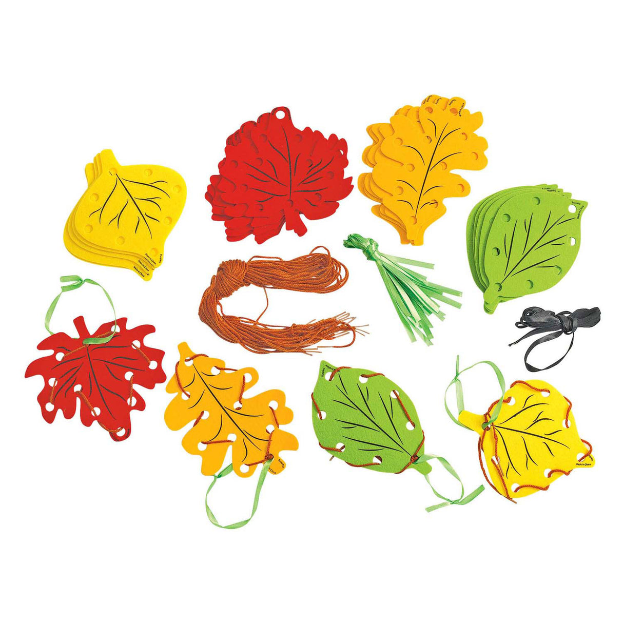 Colorations - feuilles de tresse, 24 pcs.