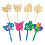 Colorations - fabriquez vos propres moulins à vent de jardin, 12 pcs.