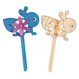 Colorations - fabriquez vos propres moulins à vent de jardin, 12 pcs.