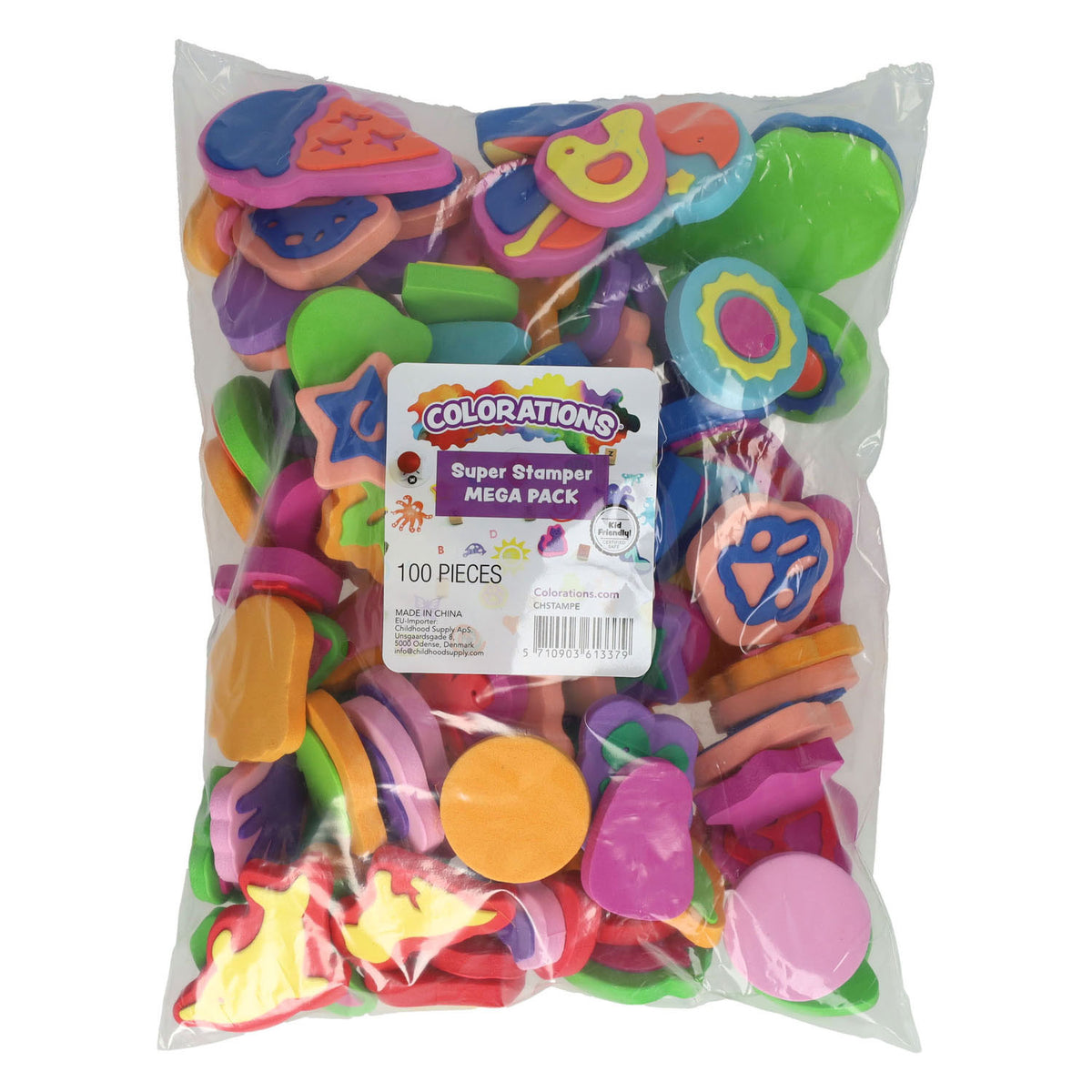 Colorations - jeu de tampons - 100pcs.