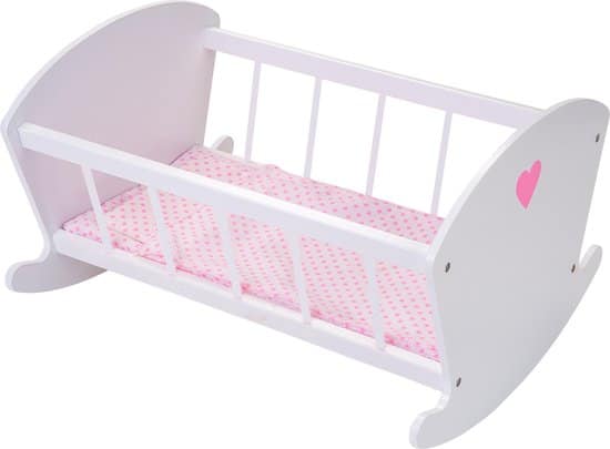 Engelhart ange jouets poupée en bois lit à bascule