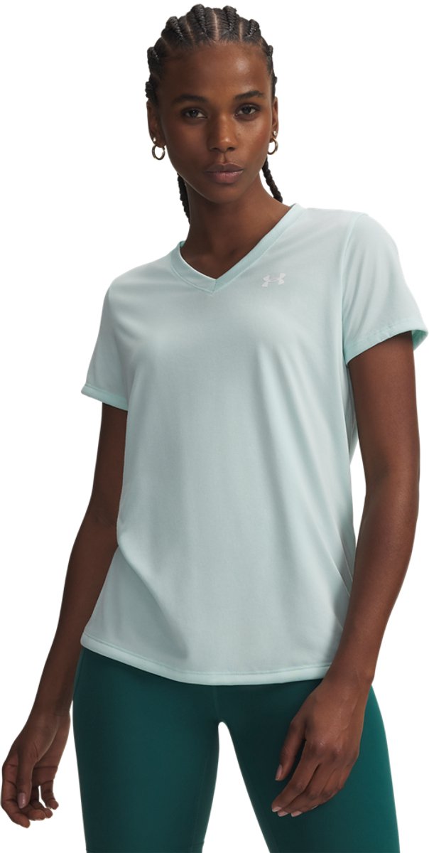 Under armour tech ssv - chemise de sport pour femme solid-grn - menthe rafraîchissante - blanc