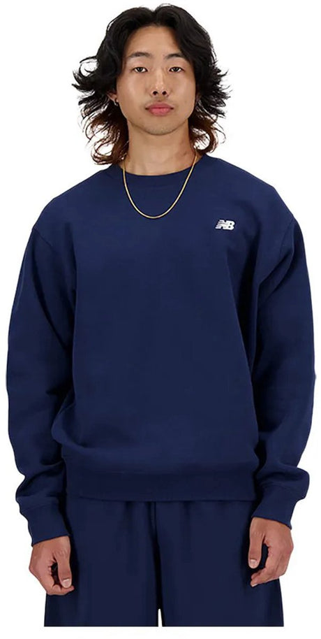 Pull homme New Balance Sport Essentials Fleece Crew - marine