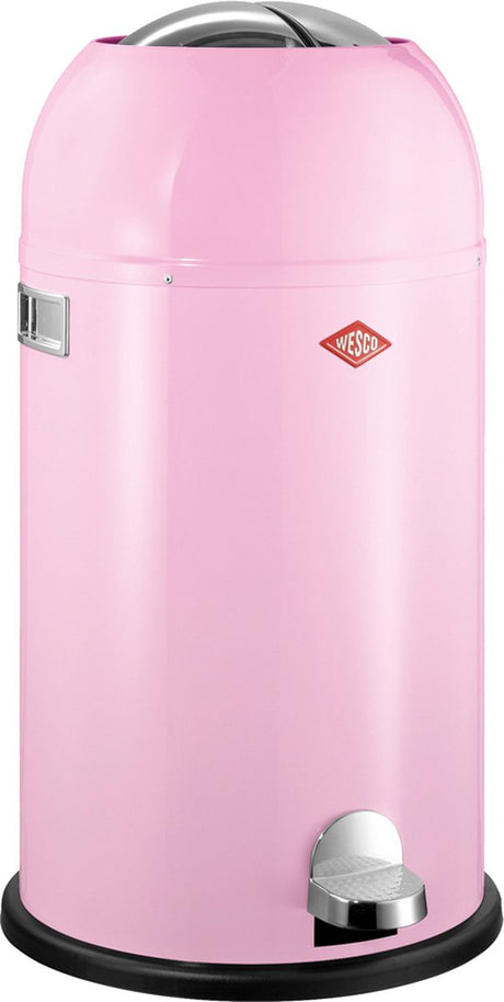 Poubelle Wesco kickmaster | poubelle à pédale | 33 litres | métal - rose | poubelle - fabriquée en Allemagne