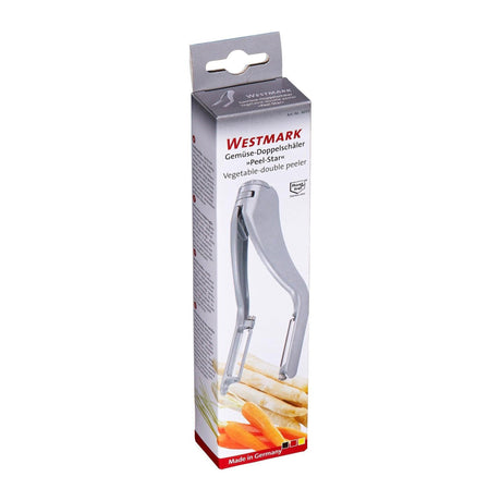 Westmark éplucheur d'asperges double légumes aluminium acier inoxydable 192x50x31mm