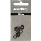 Bagues Creativ company, taille 7 mm, épaisseur 1 mm, noires, 50 pièces 1 boîte