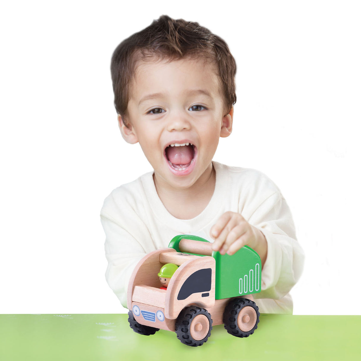 WonderWorld Wooden Mini Garbage Truck