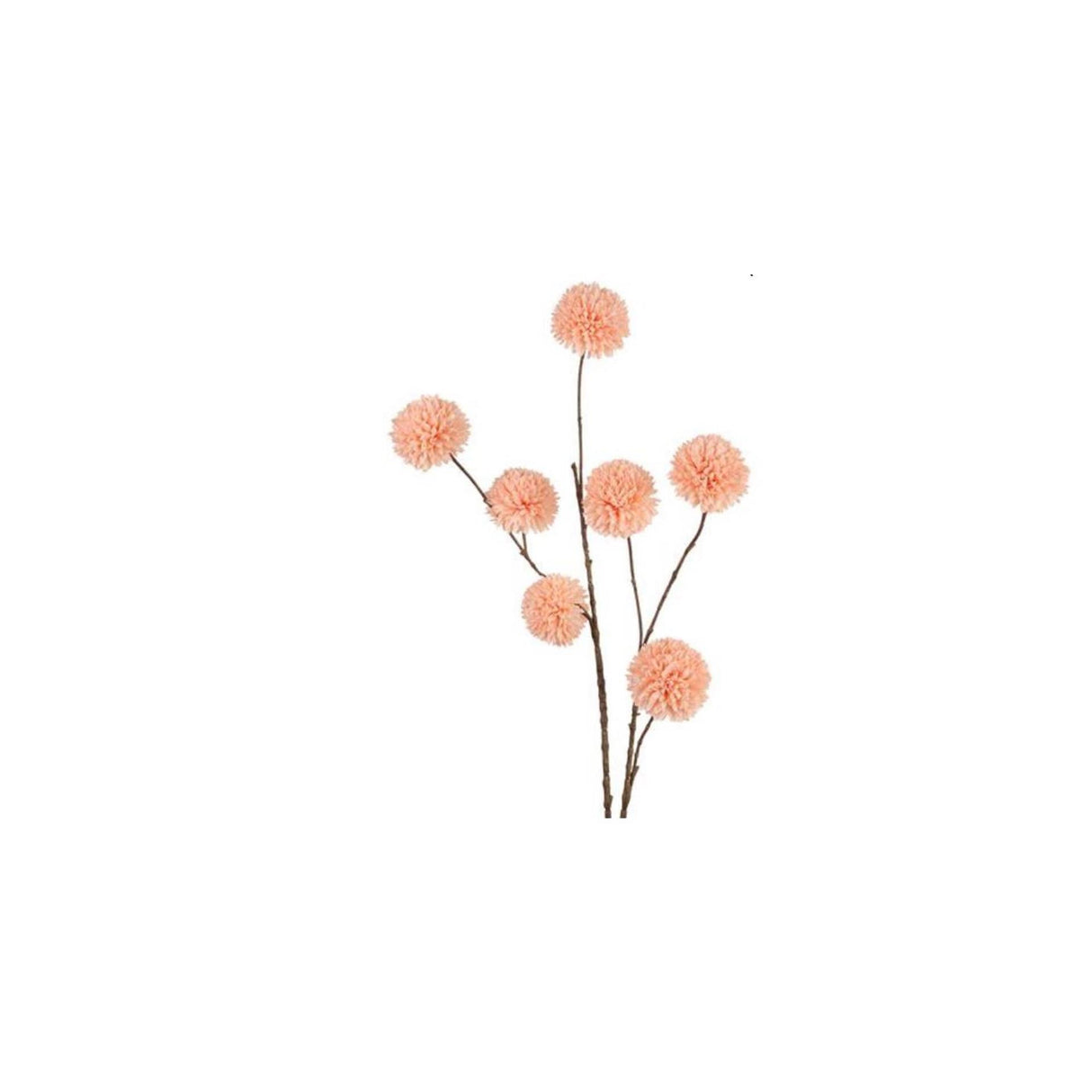 Roberts collection branche artificielle pompon saumon 98cm