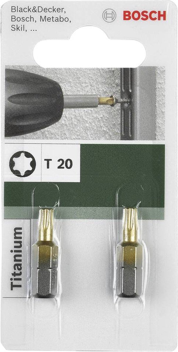 Embout de tournevis Bosch titane t t 20, 25 mm