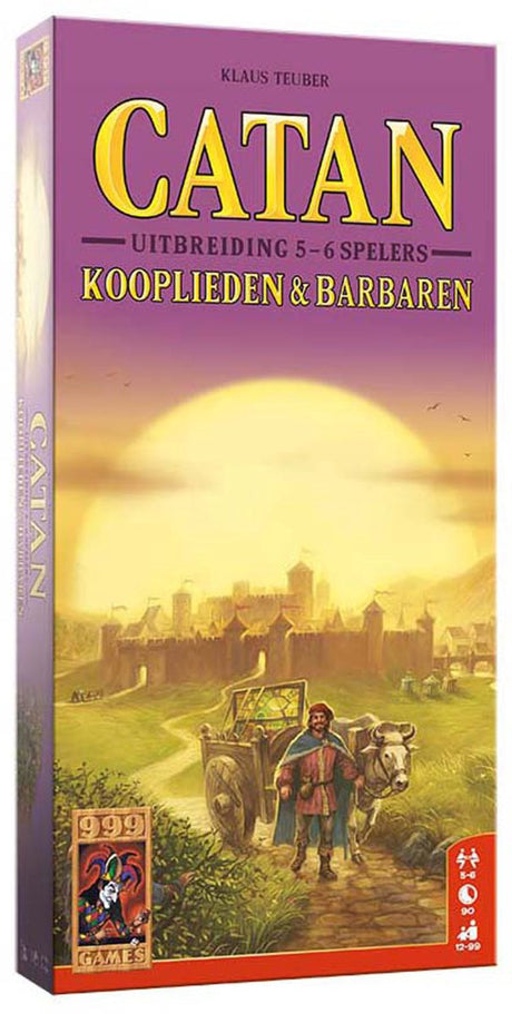 999games 999 games catan : extension marchands barbares 5 jeu de société pour 6 joueurs
