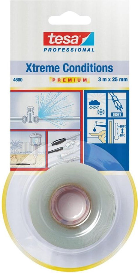 Tesa premium 04600-00000-00 ruban d'étanchéité professionnel conditions extrêmes transparent (L x l) 3 m x 25 mm 1 pièce(