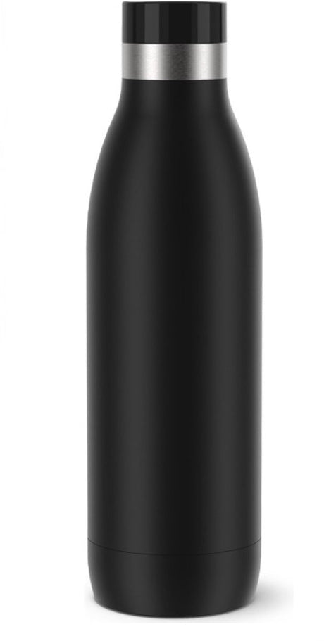 Tefal bludrop basic - bouteille thermos - 0,7l - noir - acier inoxydable - étanche - convient aux boissons chaudes et froides