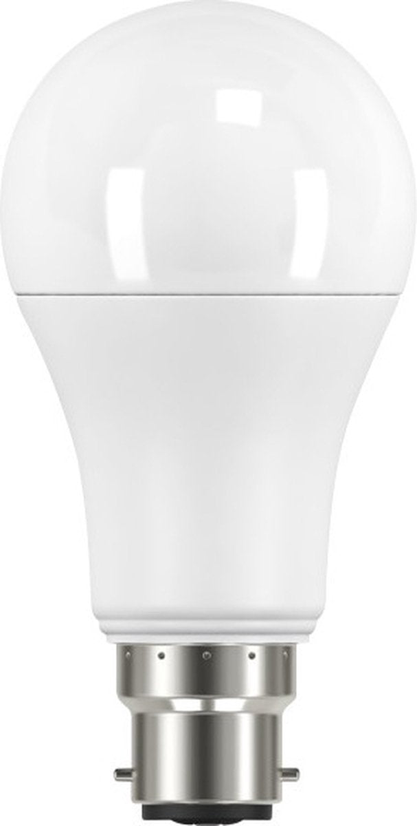 Lampe LED intégrée B22 4,3W 806lm 2700K mate non dimmable Classe énergétique A60 B | b22d ba22d (ø2,2 cm) | blanc très chaud | 4,3 watts | 50 000 heures de combustion