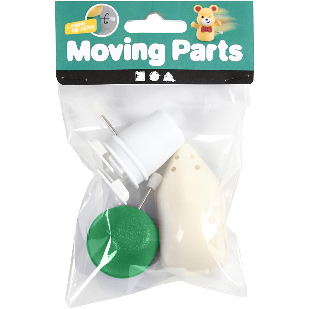 Mécanismes Creativ company pour figurines, h: 30+35+45 mm, 3 pièces 1 boîte