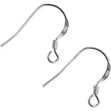 Crochets de boucles d'oreilles Creativ company, l: 14 mm, argent, 10 pièces 1 boîte