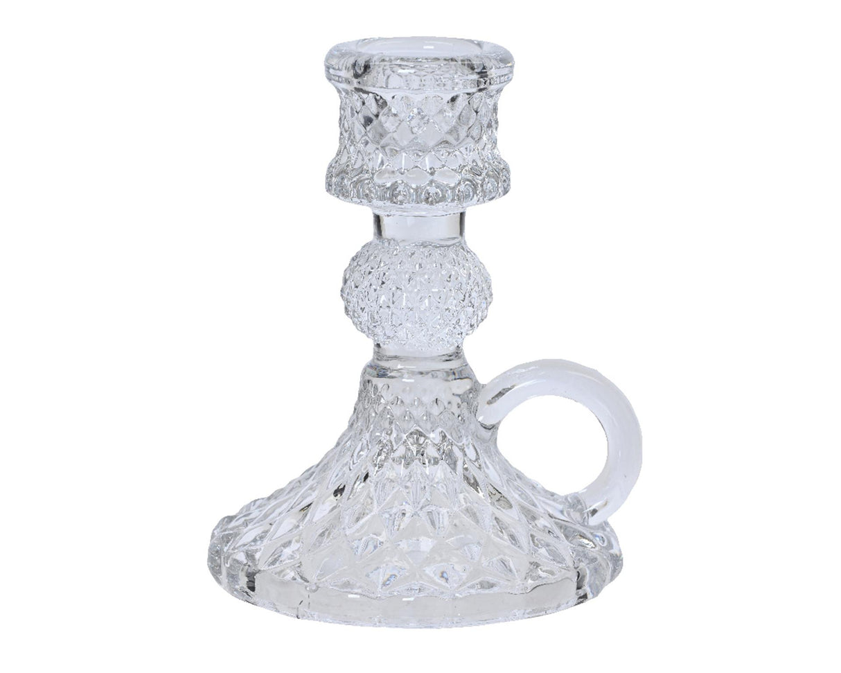 Decoris bougeoir applique verre cristal 40cm