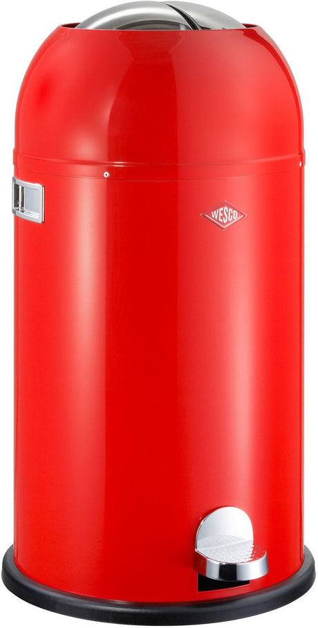 Poubelle Wesco kickmaster | poubelle à pédale | 33 litres | métal - rouge | poubelle - fabriquée en Allemagne