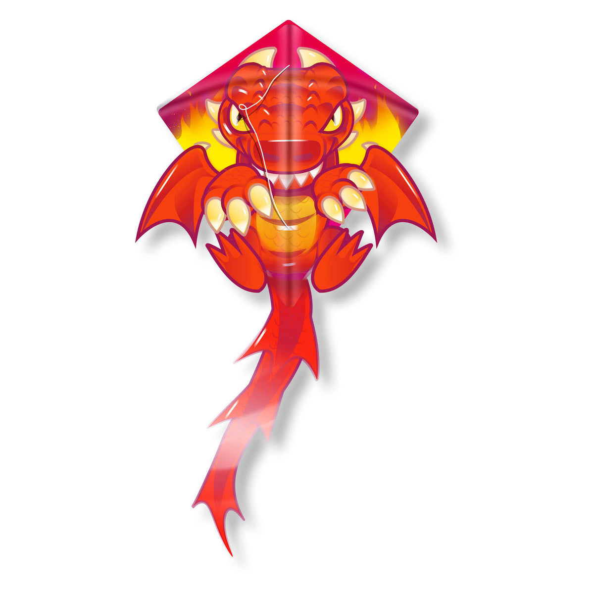 Kites Ready 2 Fly - Pop -Up Mini Nylon Vlieger Dragon