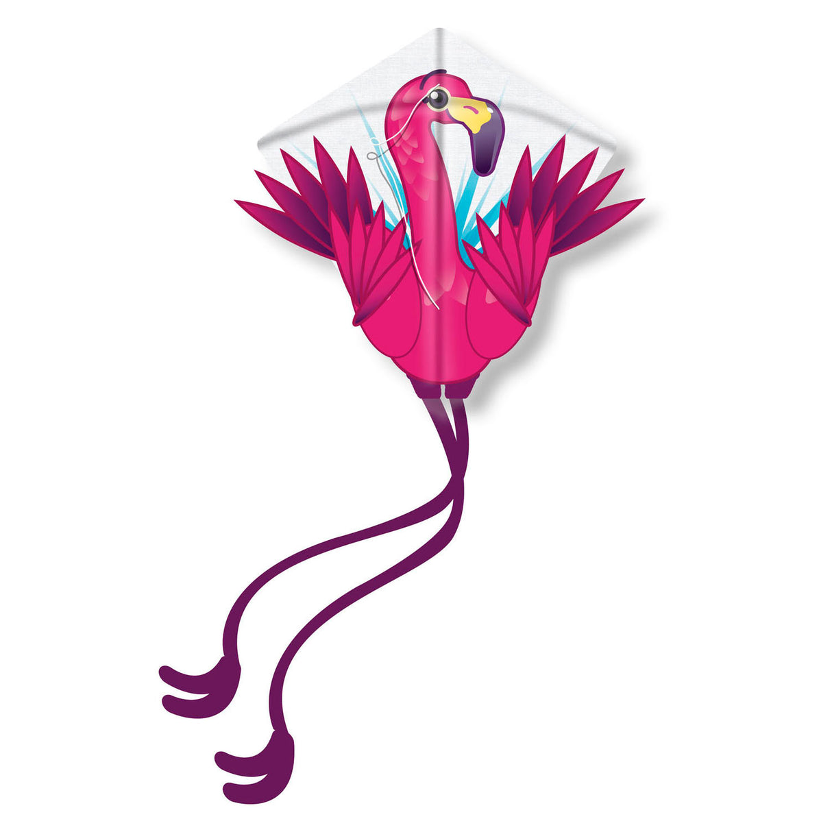 Kites Ready 2 Fly - Pop -Up Nylon Vlieger Flamingo