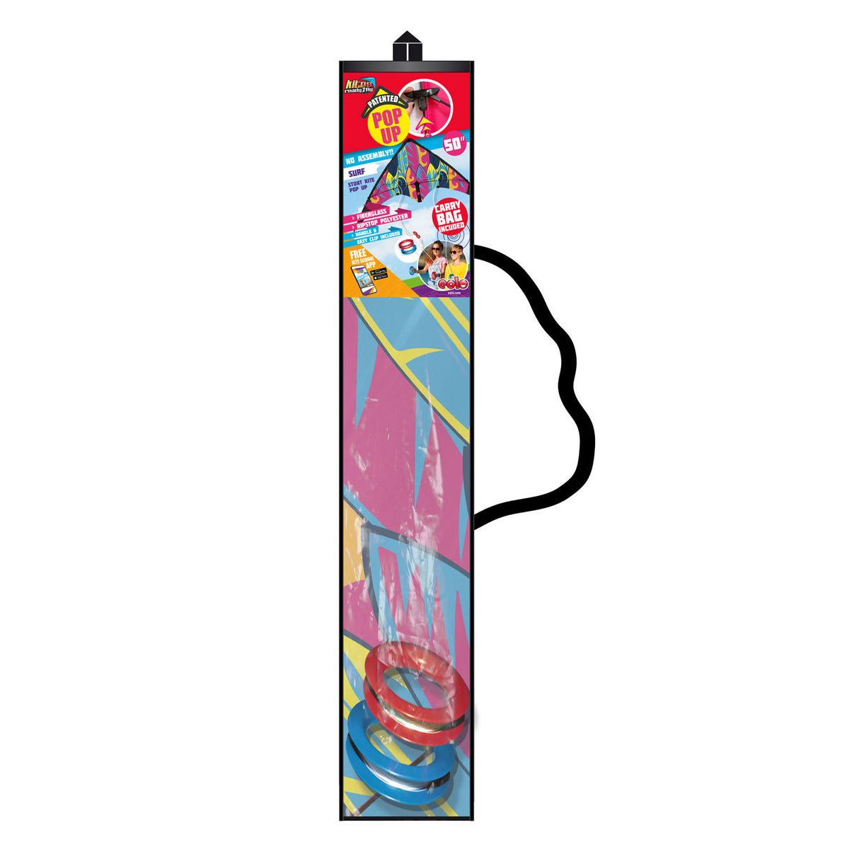 Kites Ready 2 Fly - Pop -Up Stunt Flyer Surf, 125 cm