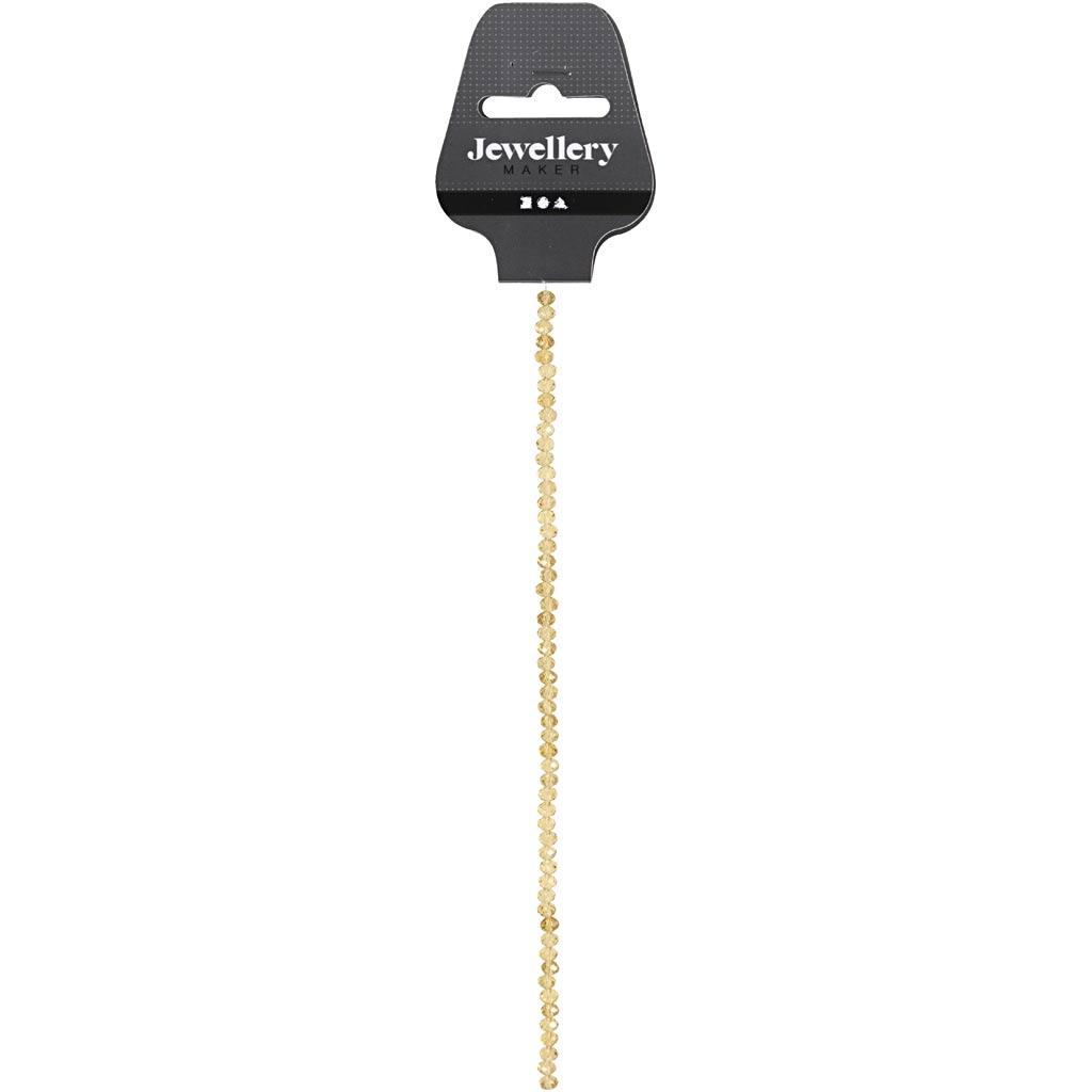 Creativ Company Facet Beads Yellow, 45th.