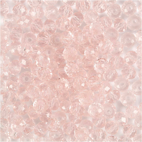 Creativ Company Facet Beads Pink Light, 45th.