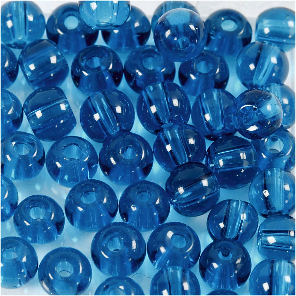 Creativ Company Glass Beads Turquoise, 45th.