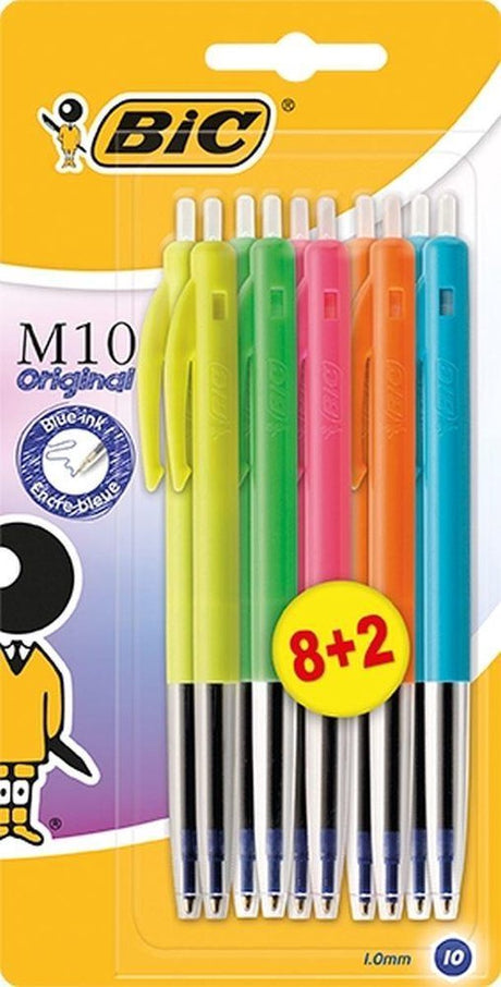 Stylo bille Bic m10 couleurs édition limitée