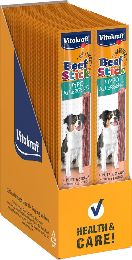 Bâtonnet de bœuf Vitakraft - hypoallergénique - 50 pièces - 50x12 grammes