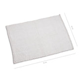 Wicotex tapis de bain tresse classique 60x90 blanc