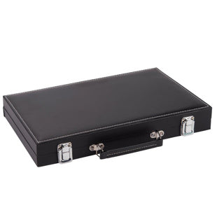 Jeu de backgammon en étui noir