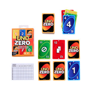 Jeu de cartes Mattel uno zéro