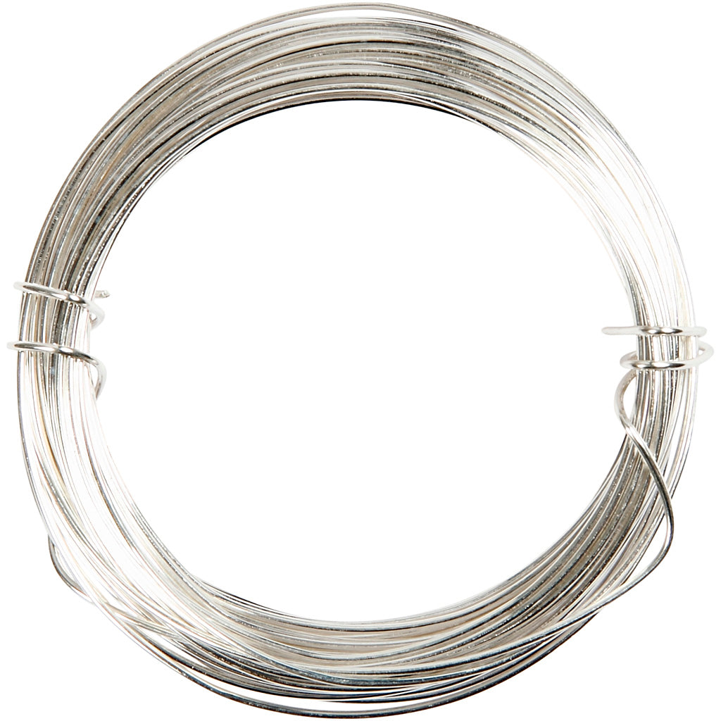 Fil argenté Creativ company, épaisseur 0,8 mm, argenté, 6 m 1 rouleau