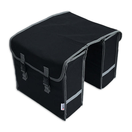 Lynx Sacoche de vélo double polyester 32L noir gris