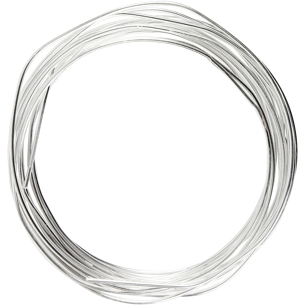 Fil argenté Creativ company, épaisseur 1,2 mm, argenté, 3 m 1 rouleau