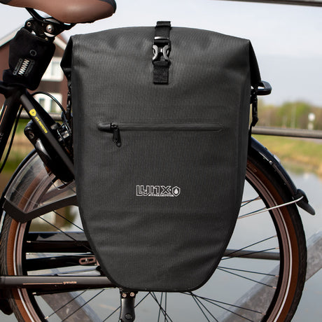 Sacoche de vélo Lynx simple TPU 28L noir étanche e-bike Hayes