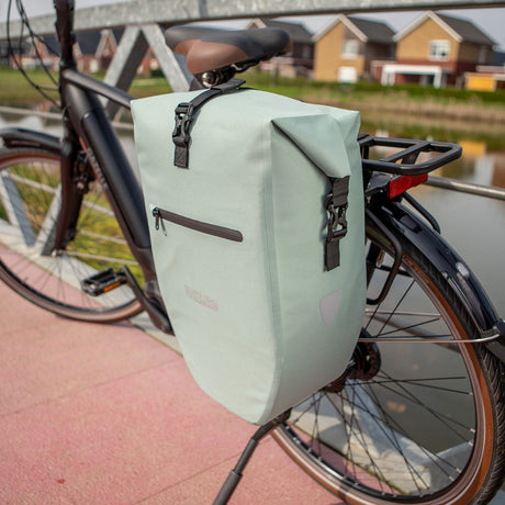 Sacoche de vélo Lynx simple TPU 28L vert menthe étanche e-bike Hayes