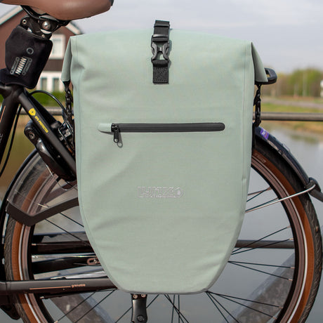 Sacoche de vélo Lynx simple TPU 28L vert menthe étanche e-bike Hayes