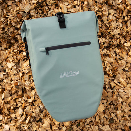 Sacoche de vélo Lynx simple TPU 28L vert menthe étanche e-bike Hayes