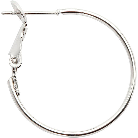 Boucles d'oreilles de Creativ Company argentées, 8e.