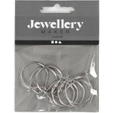 Boucles d'oreilles de Creativ Company argentées, 8e.