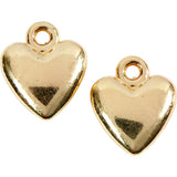 Pendant de Creativ Company Heart-Shaped Gilded, 10e.