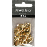 Pendant de Creativ Company Heart-Shaped Gilded, 10e.