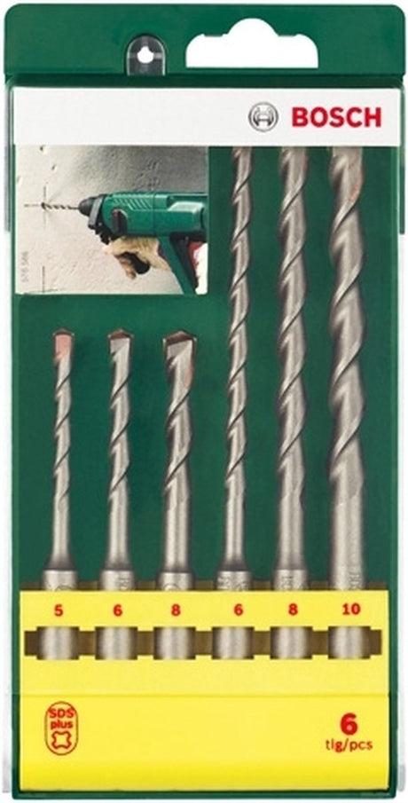 Jeu de perceuses à percussion Bosch - 6 pièces - sds plus