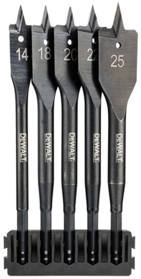 Accessoires Dewalt - Jeu de 5 forets à bois plats dt70833