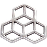 Pendentif bijoux Creativ company, d 30 mm, plaqué argent, 1 pièce